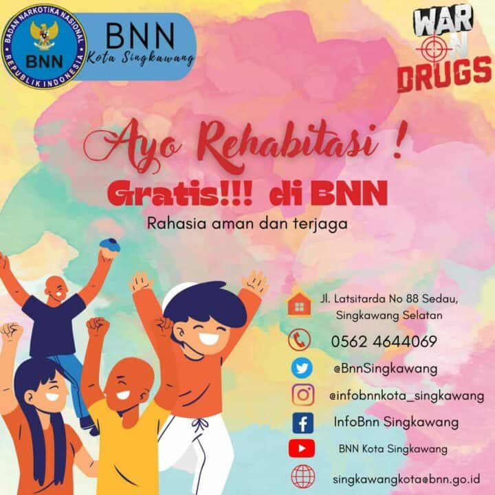 Ayo Rehabilitasi di BNN, Gratis!